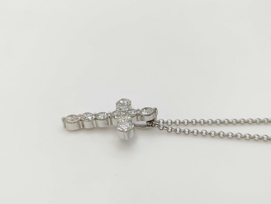 D2.18ct PT900/850 6.8g Necklace