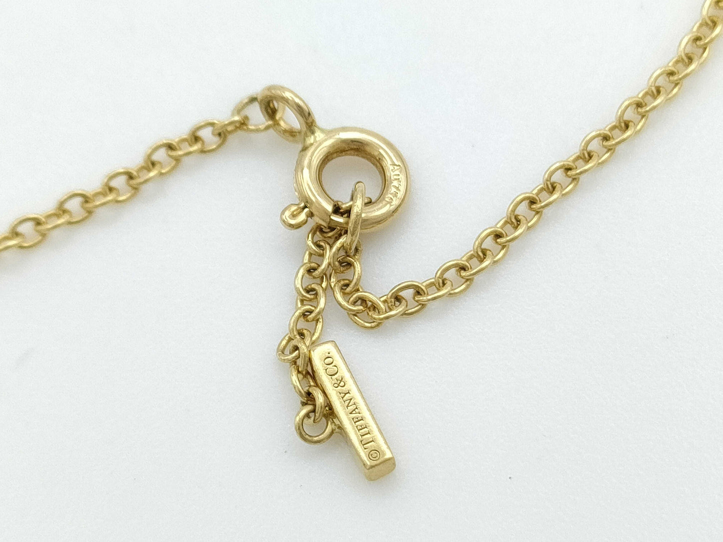 Tiffany & Co. T Smile Diamond Bracelet/Bangle in Yellow Gold and AU750, 2.6g