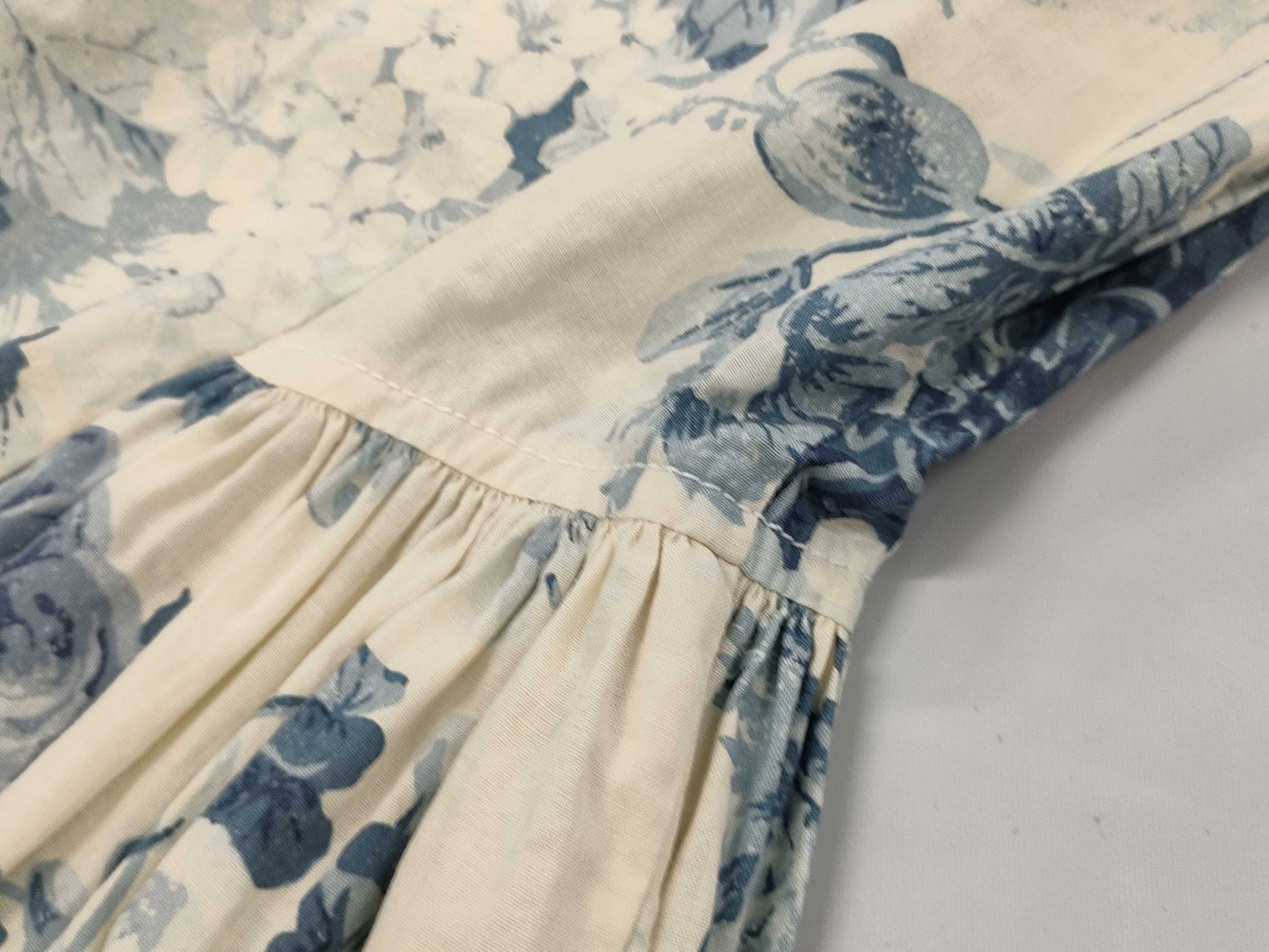 Miu Miu MIUMIU Dress, Gathered Pleated Floral Print, Size 38