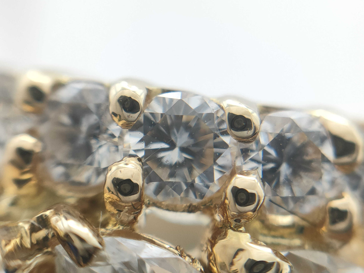 S1.160ct D2.17ct K18 11.6g Ring