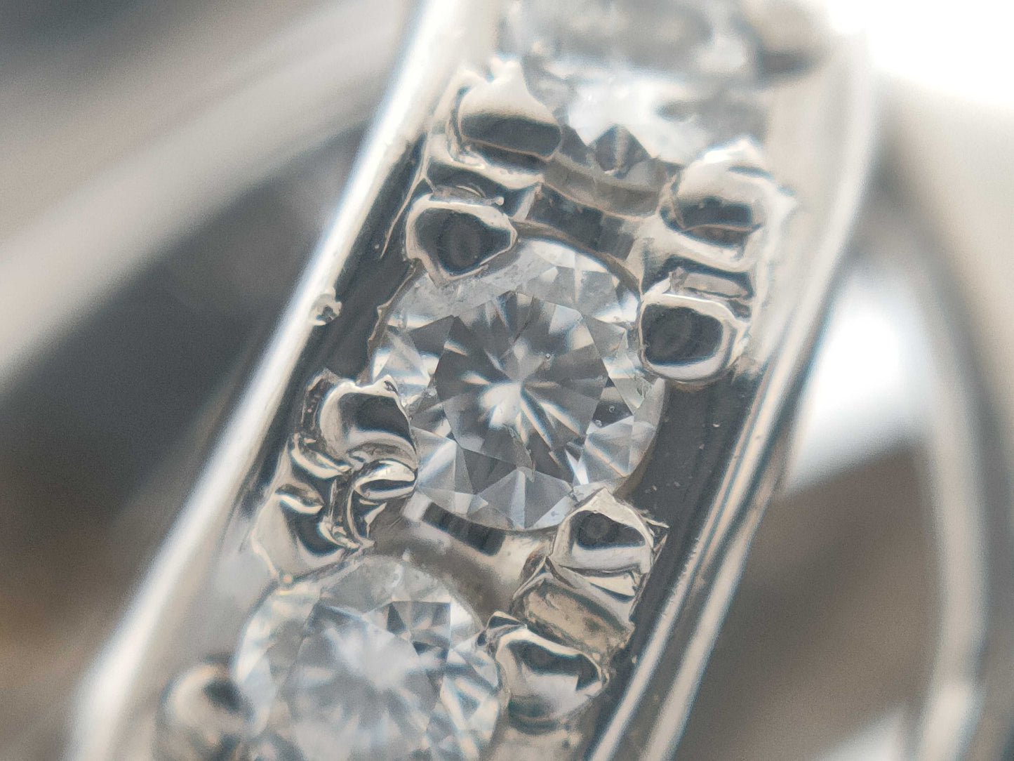 S2.14ct D0.43ct PT900 13.0g Ring