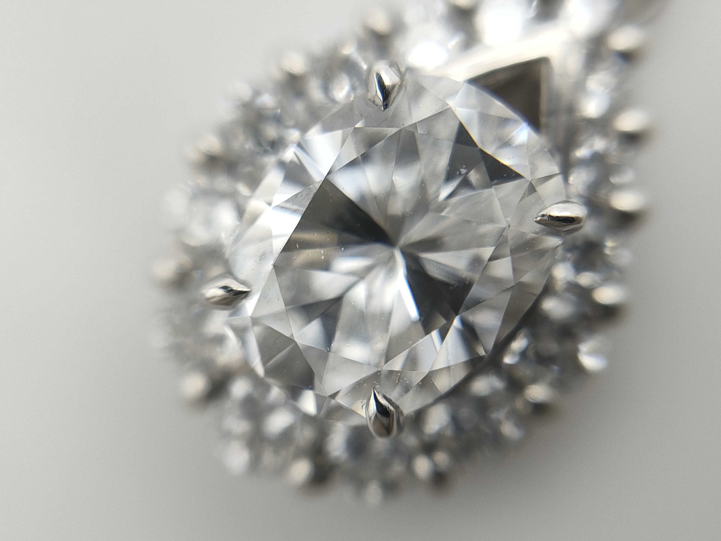 D1.015ct FD0.39ct Pt900/850 5.4g Necklace