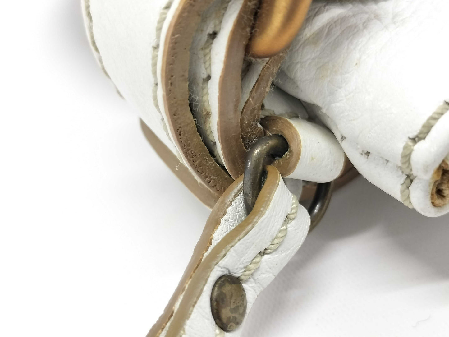 Chloe Paddington Pouch Handbag White