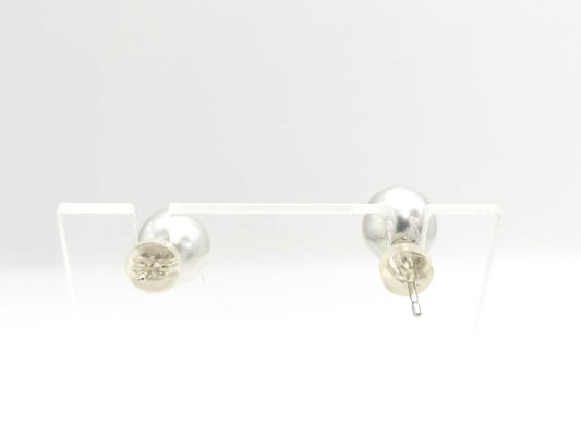 Pearl diameter: Approx. 8.1/8.1mm, 18K White Gold, 2.0g, Earrings