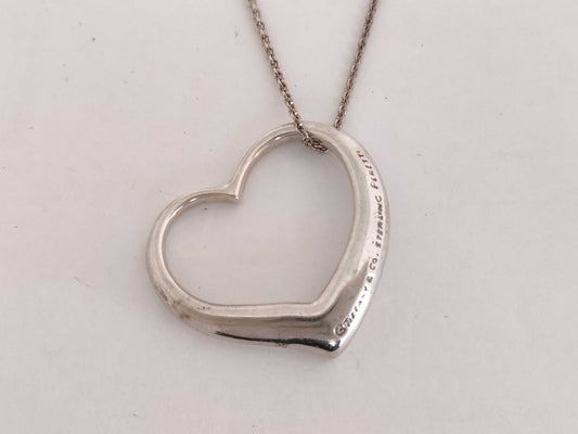 Tiffany & Co. Open Heart Tiffany Open Heart Necklace SV925 Necklace