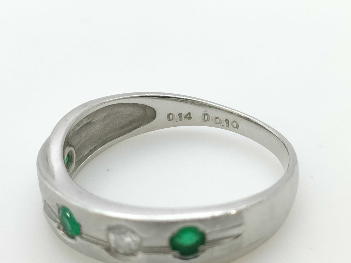 E0.14ct D0.10ct PT900 4.2g Ring