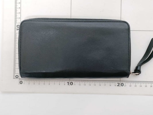 LOUIS VUITTON Zippy Lockme Long Wallet Black Serial Wallet