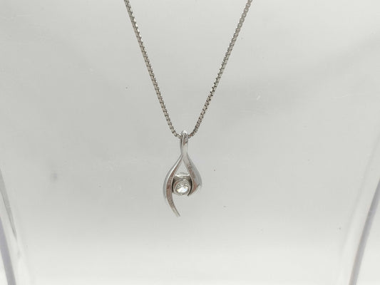 D1.01ct PT900/850 9.4g Necklace