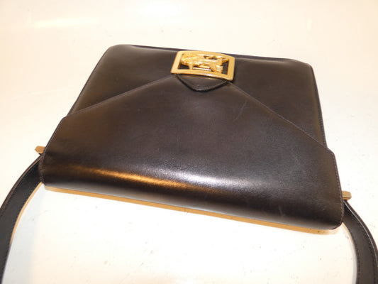 CELINE Carriage GP Leather Shoulder Bag