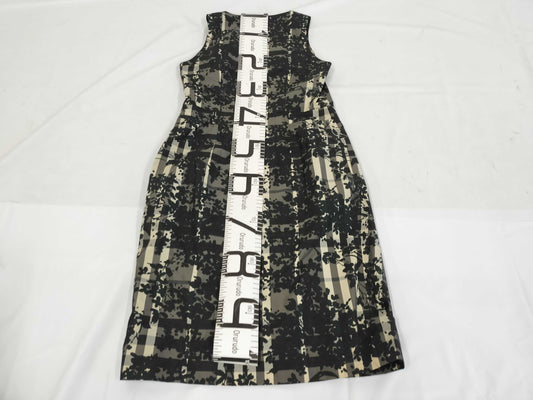 BURBERRY London Black Floral Dress, Plus Size UK10