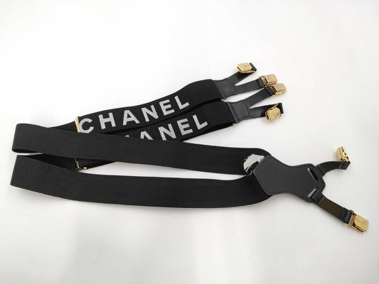 CHANEL Suspenders Two-Tone Other Accessories