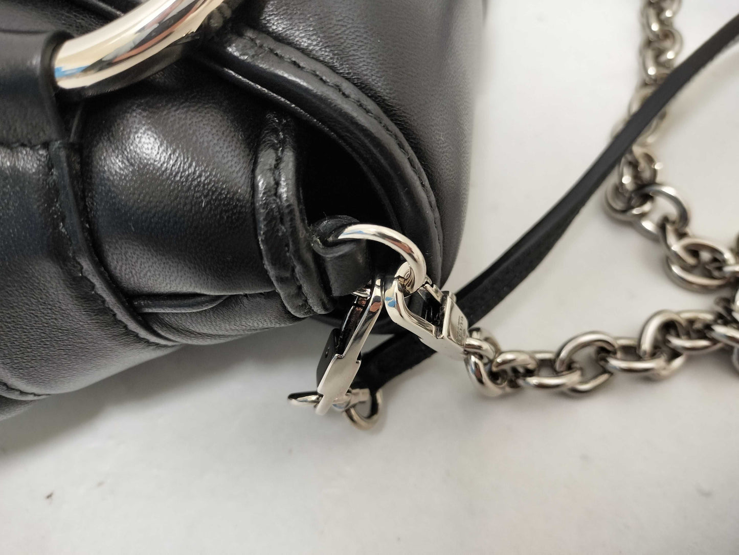 GUCCI Horsebit Leather 2-Way Shoulder Bag Black 764339 Shoulder Bag