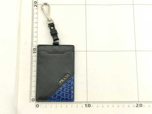 PRADA Saffiano Crocodile Embossed Card Holder 2MC022 Accessories: Box, Key Case, Key Holder