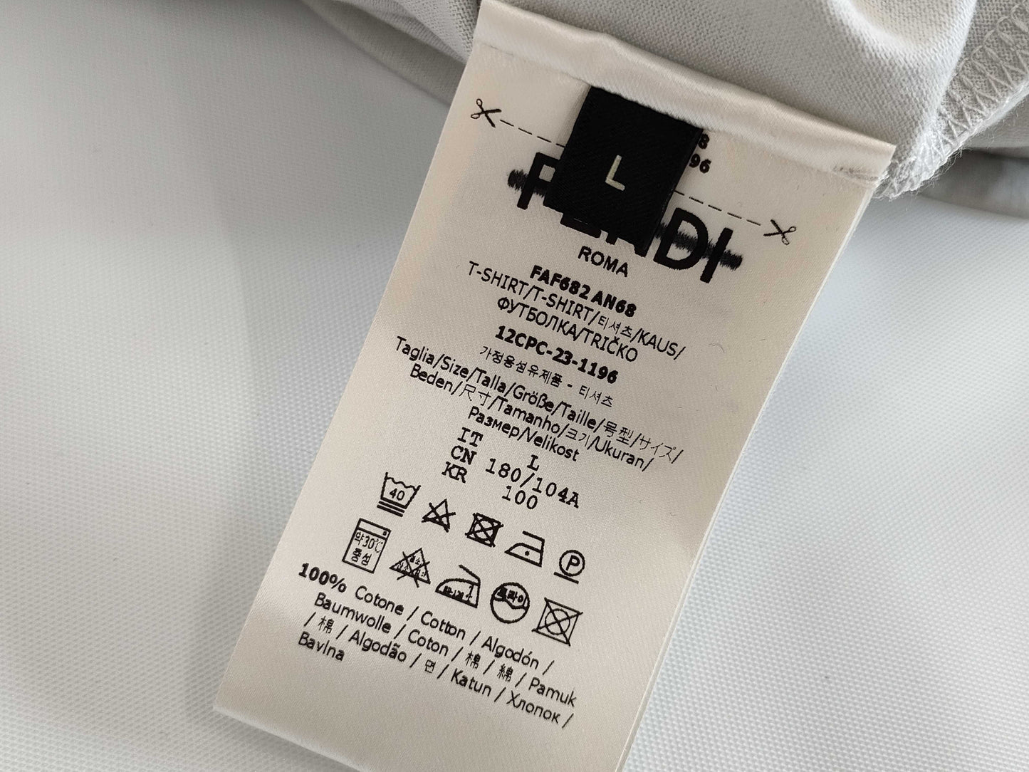 FENDI Unused T-shirt FF L T-shirt