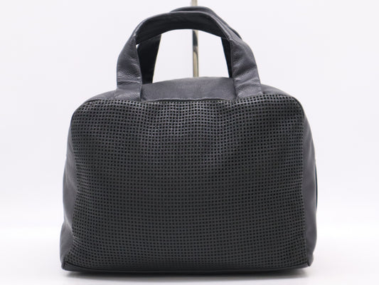 CHANEL Leather Cube Bag, Mesh, Black, Seal, Card, 9577838 Handbag