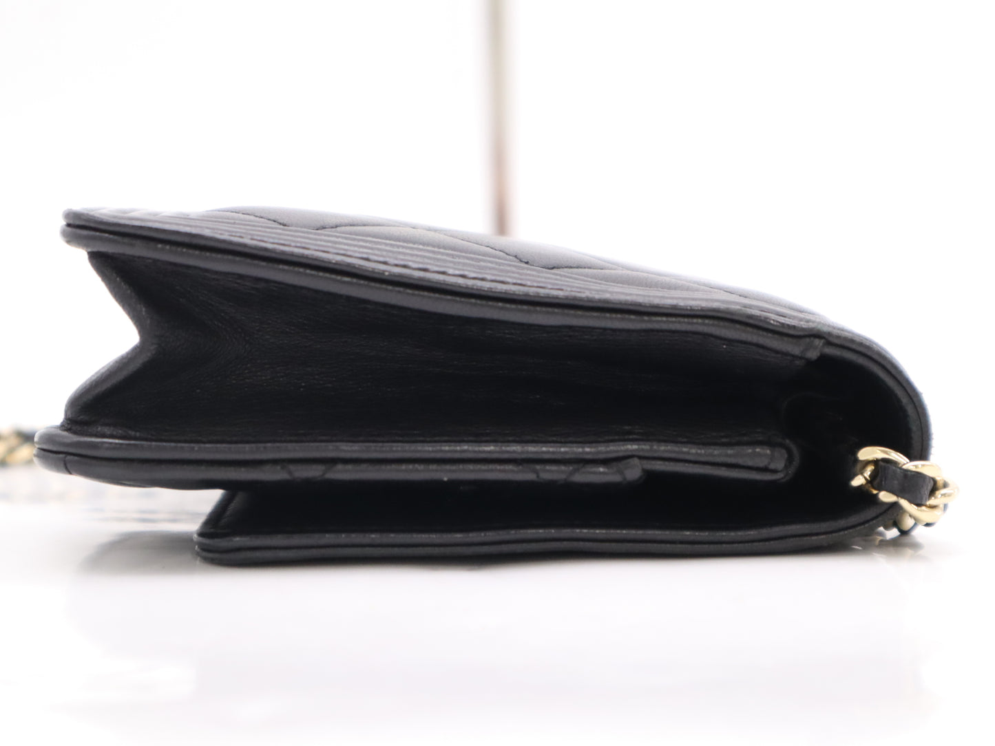 CHANEL Lambskin Matelasse Boy Chanel Chain Wallet Seal 21717492 Wallet