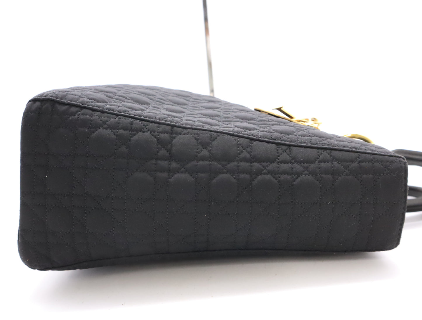 Dior Lady Dior Canvas Lady Dior Large Handbag Black Handbag