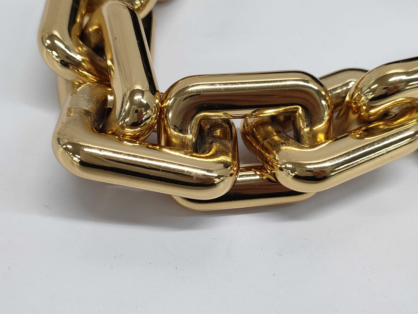 BOTTEGA VENETA Leather Pouch Chain Shoulder Bag Black Shoulder Bag