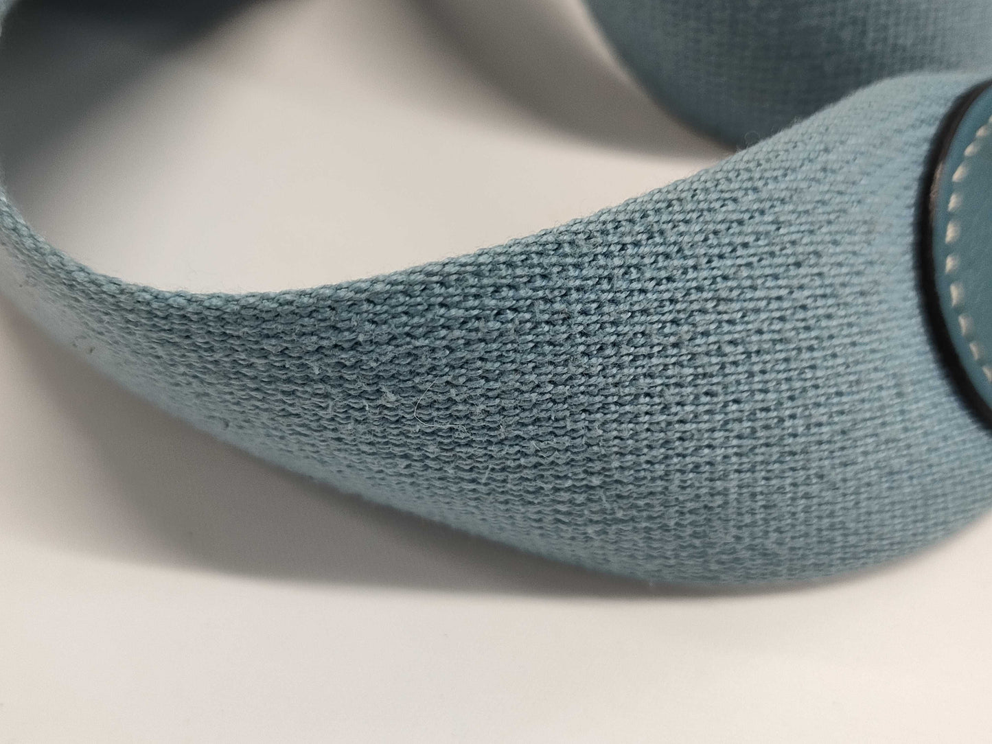 HERMES Taurillon Clemence □I Stamp Evelyn 2 PM Blue Tote Bag with Dust Bag