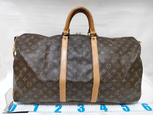 LOUIS VUITTON Monogram Keepall Bandouliere 55 VI884 Boston Bag