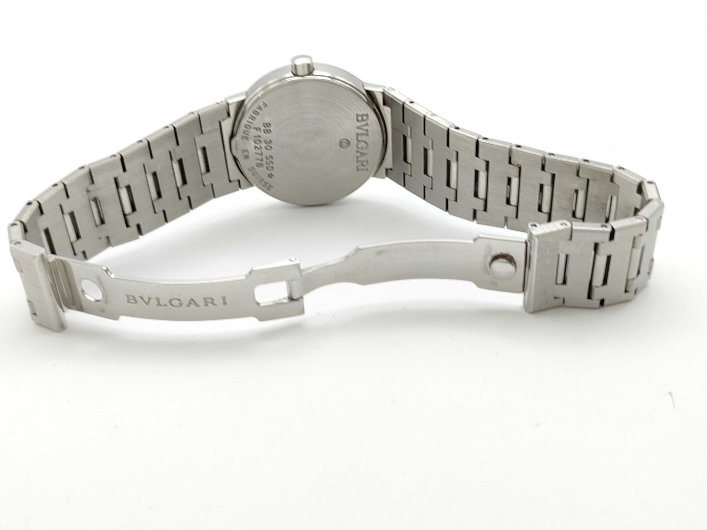 BVLGARI BB30SSD F102778 Quartz Black Dial Women's Watch