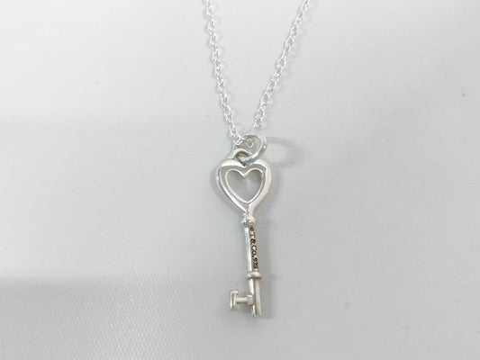 Tiffany & Co. Heart Key Necklace SV925 Necklace