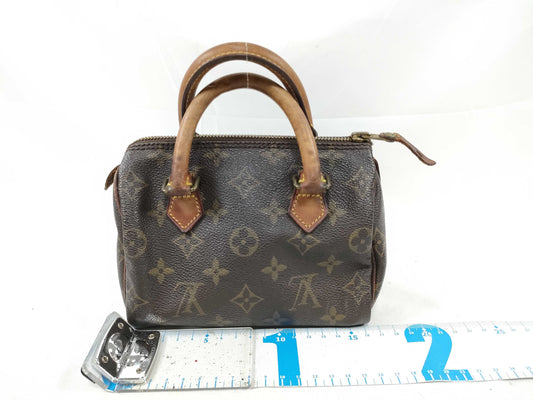 LOUIS VUITTON Monogram LOUIS VUITTON M41534 Mini Speedy Monogram PVC Handbag