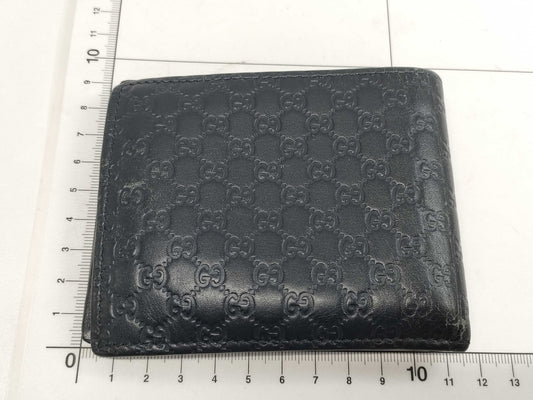 GUCCI Gucci Bifold Wallet Micro Guccissima Micro G Billfold