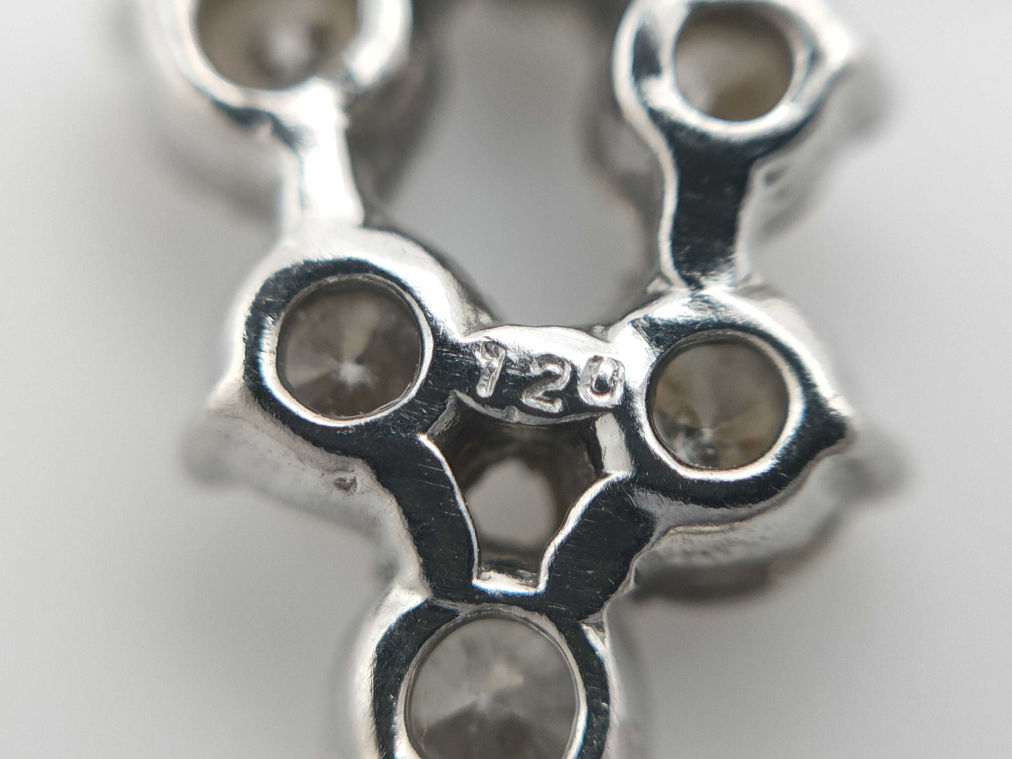 D1.20ct PT900/K18WG 3.4g Necklace