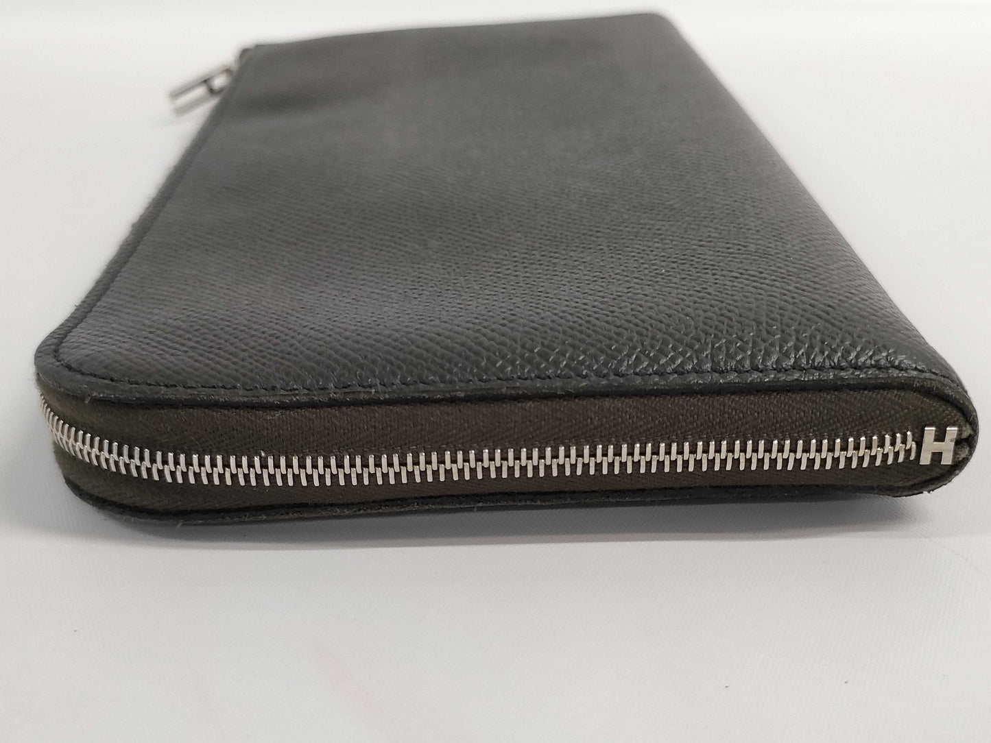 HERMES Zip Long Wallet A Stamp Wallet