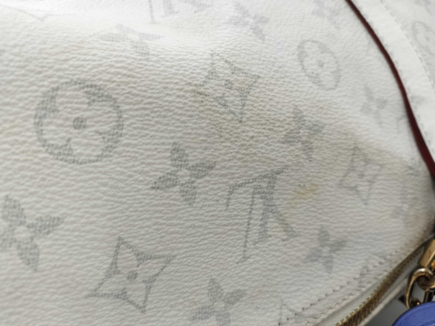 LOUIS VUITTON Keepall Bandouliere 55 Boston Bag M45586 LV x NBA Antarctica Shoulder Bag