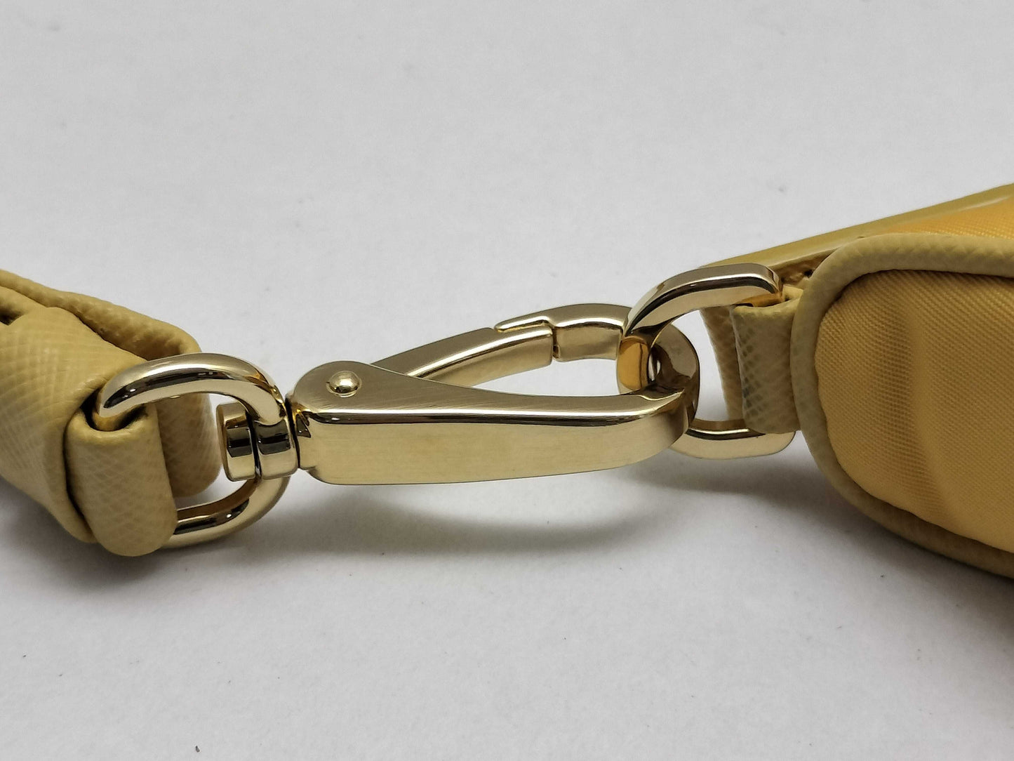 PRADA PRADA Shoulder Bag 1BC204 Yellow Quilted Shoulder Bag