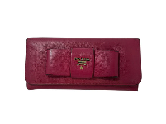 PRADA Ribbon Motif Long Wallet