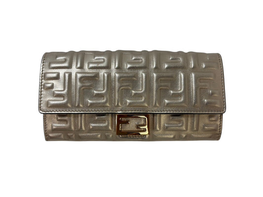 FENDI Pink Gold Long Wallet