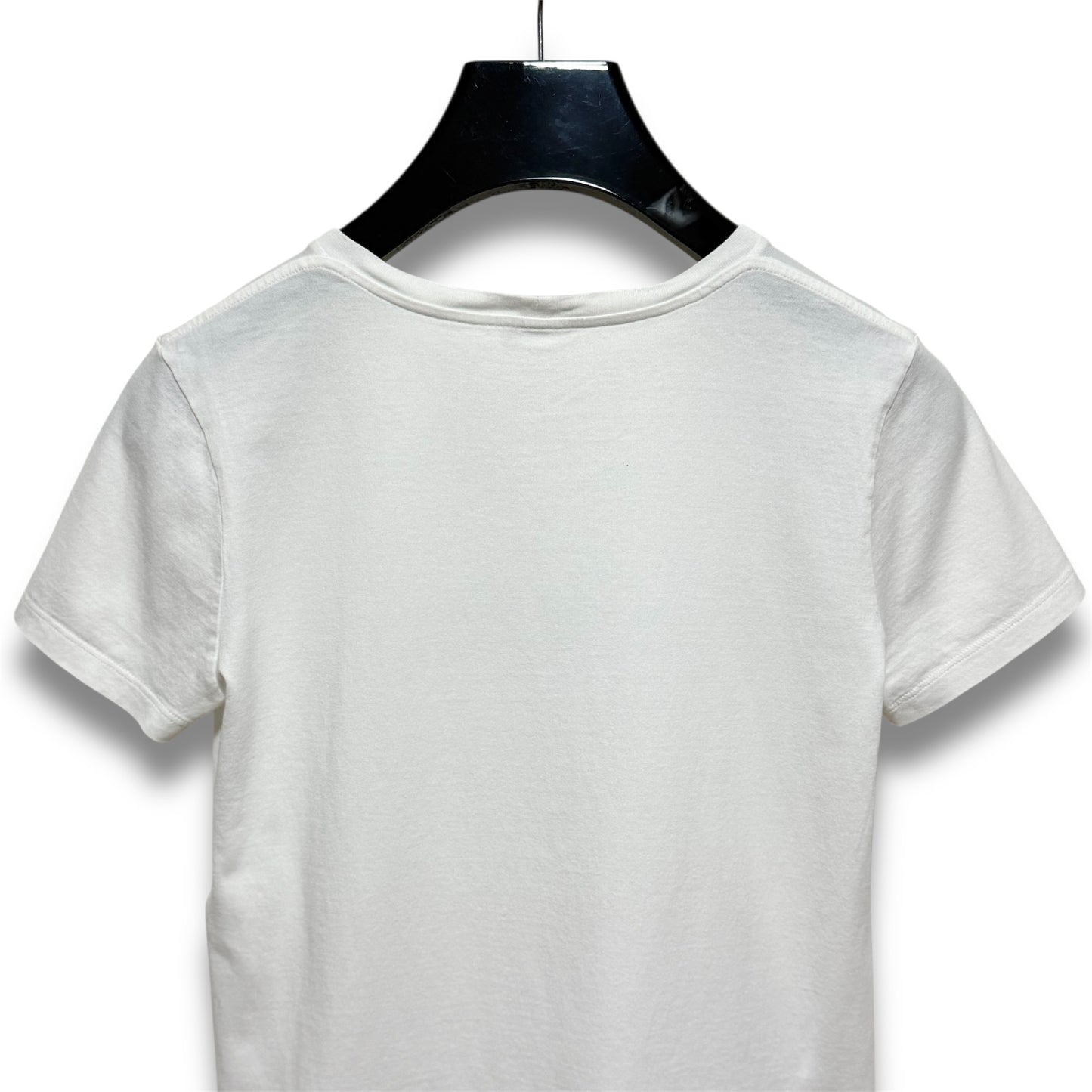 CELINE Crew Neck Logo Cotton Jersey Loose T-Shirt White Size S Shoulder 40cm x Sleeve 17cm x Chest 45cm x Length 54cm T-Shirt