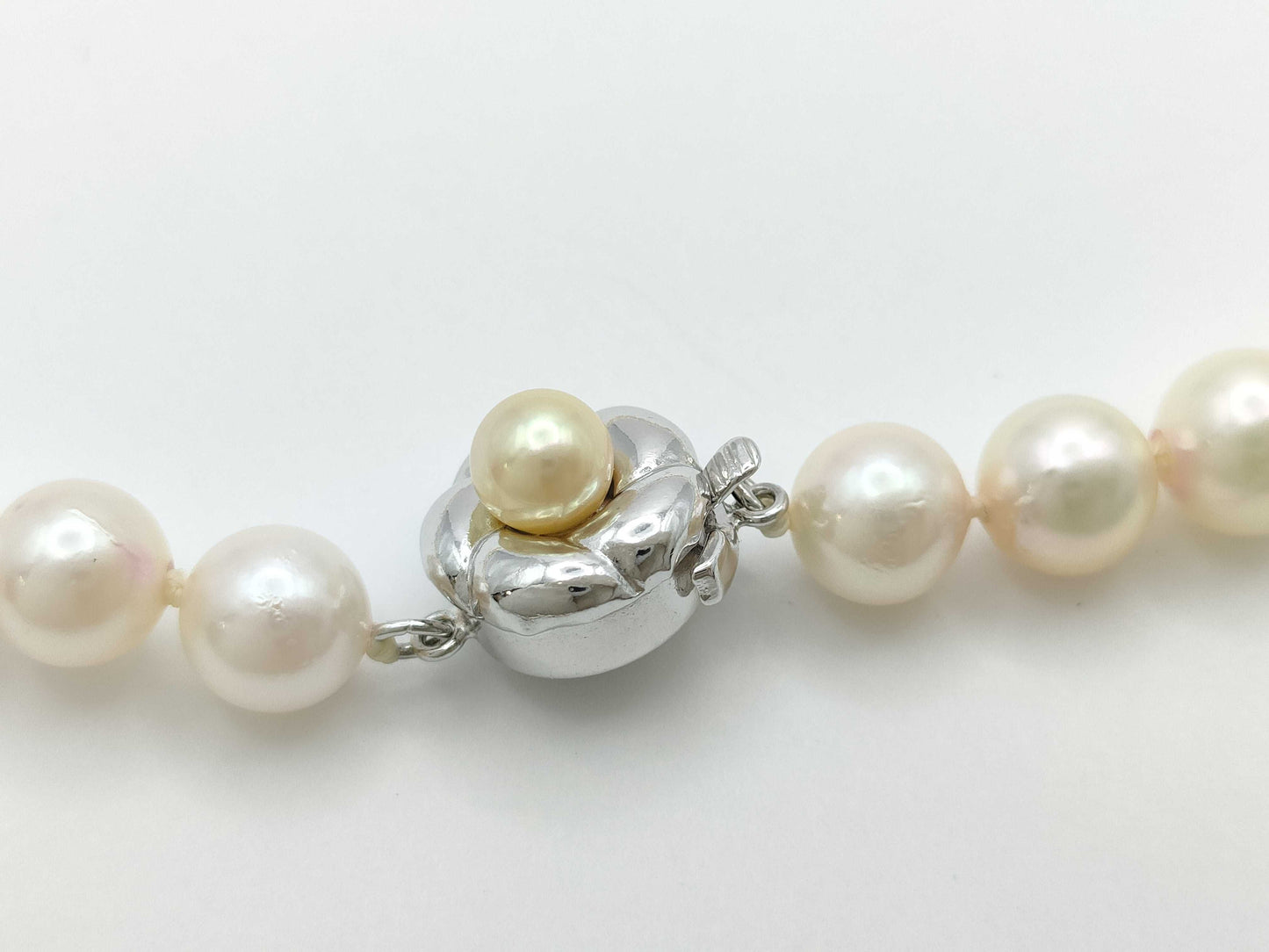 Pearl diameter approximately 7.0mm-7.2mm, Sterling Silver, 31.9g, Necklace