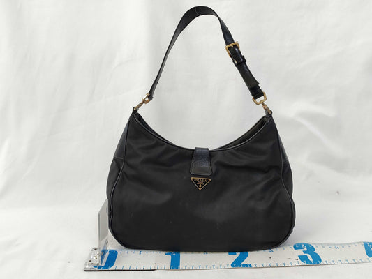 PRADA Nylon PRADA Nylon x Leather One Shoulder Bag Shoulder Bag