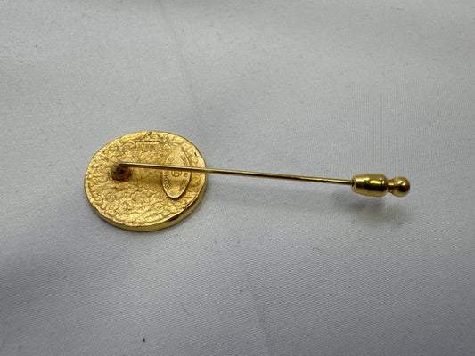 CHANEL Lion Motif Pin 1167 Brooch
