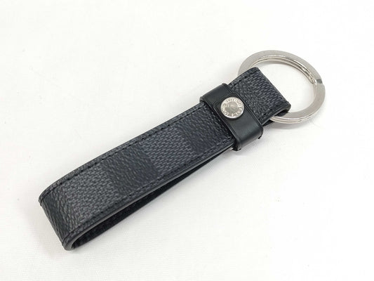 LOUIS VUITTON Damier Graphite Dragonne M62706 Key Case/Key Holder