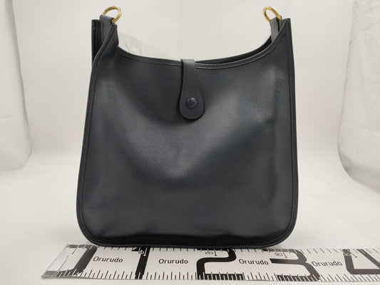 HERMES HERMES Evelyn 2GM Epson/Blue Indigo/GD Shoulder Bag
