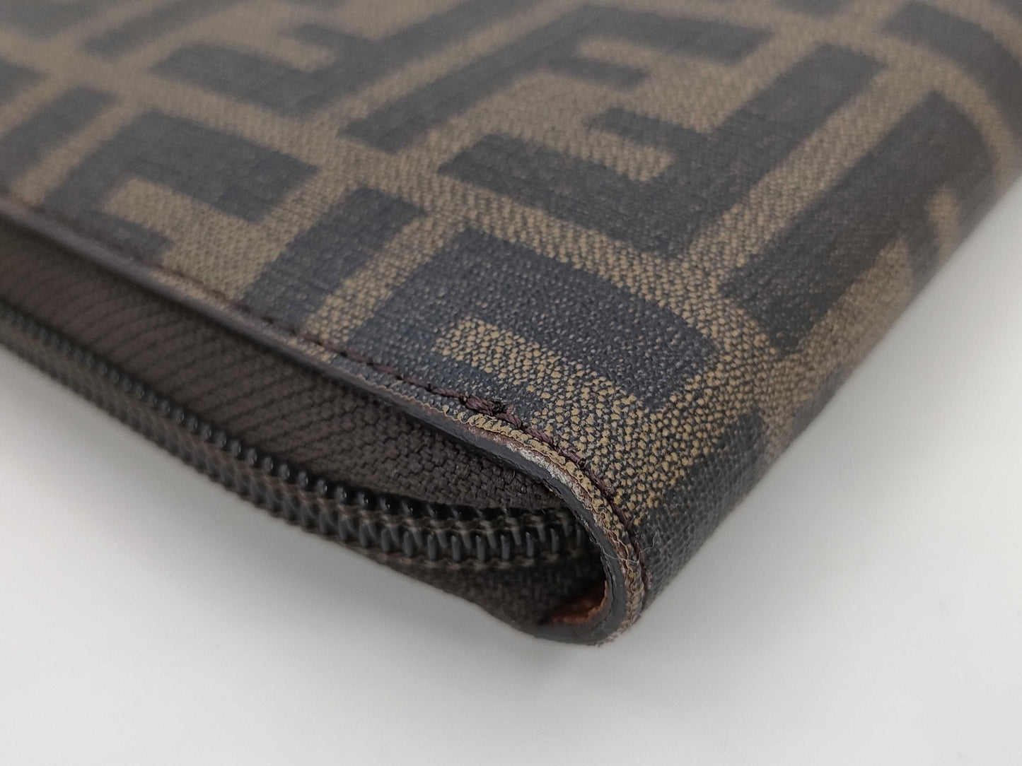FENDI Organizer Zucca Round Zip Long Wallet