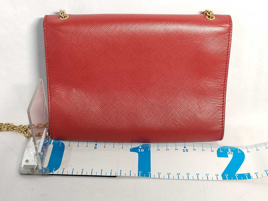Salvatore Ferragamo Vara Chain Shoulder Bag, Red