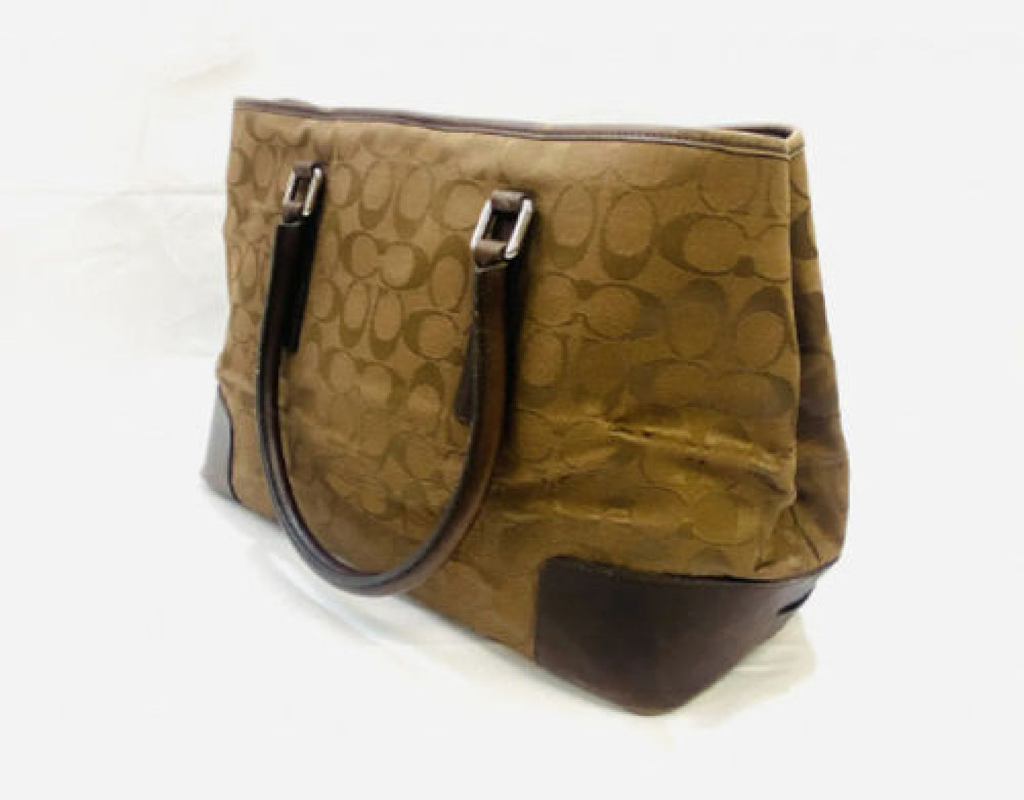 COACH Signature Brown Tote Bag Handbag