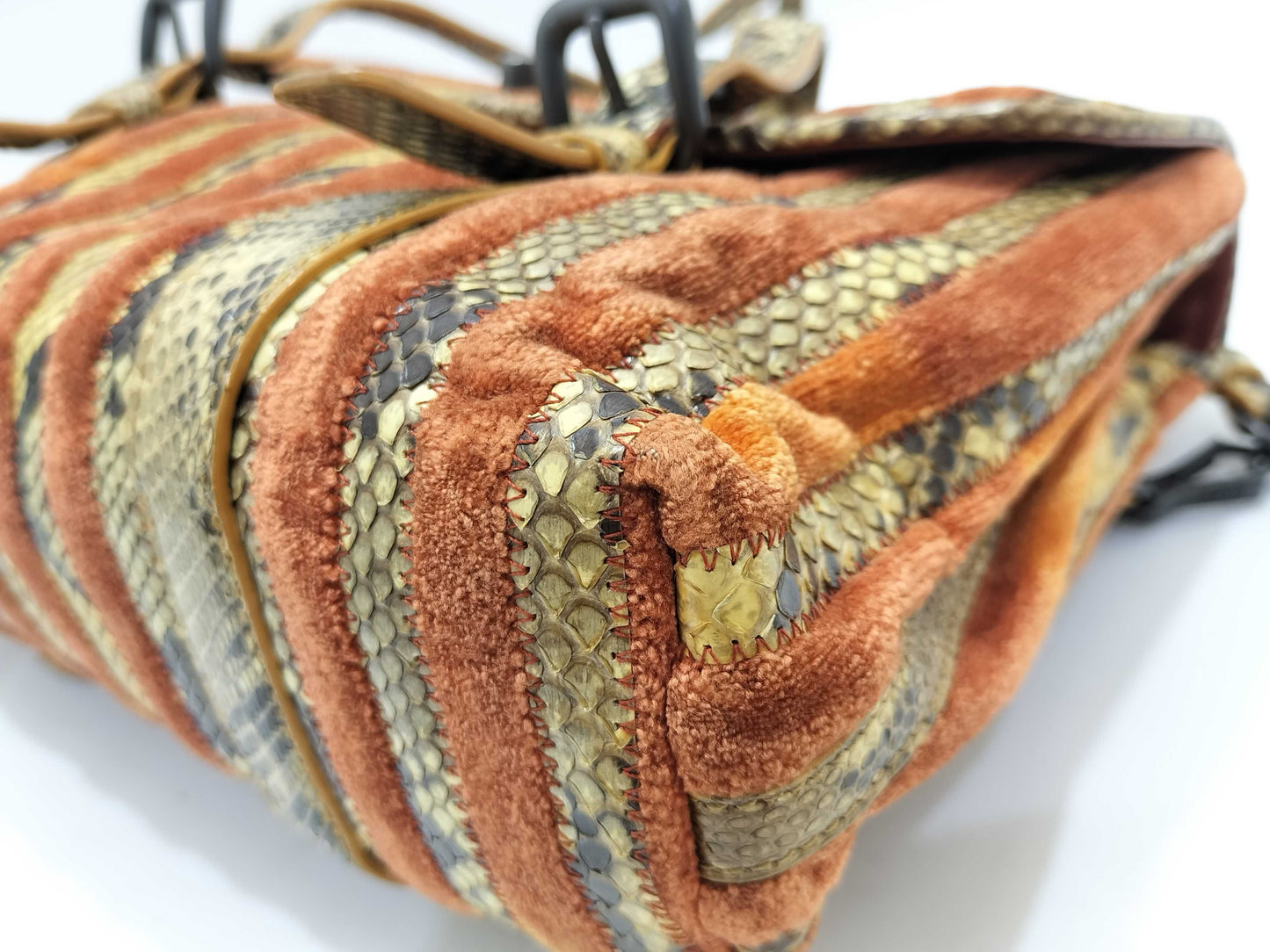 BOTTEGA VENETA Bottega Veneta Python Velvet 2-way Shoulder Bag/Handbag