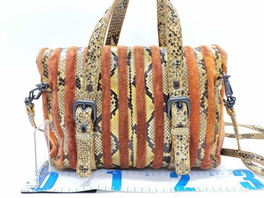 BOTTEGA VENETA Bottega Veneta Python Velvet 2-way Shoulder Bag/Handbag