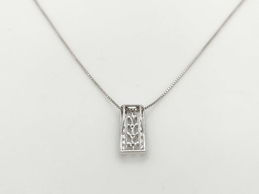 D0.19ct/0.15ct K18/K18WG 4.8g Necklace