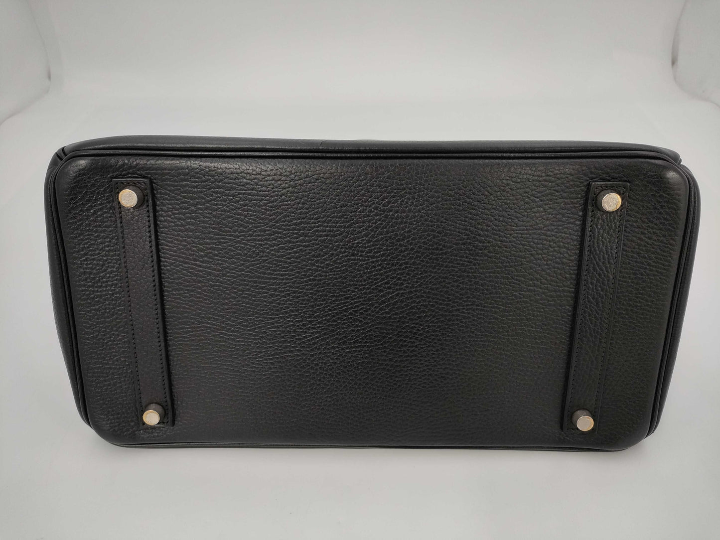 HERMES Birkin 35 Black with Silver Hardware, Handbag A