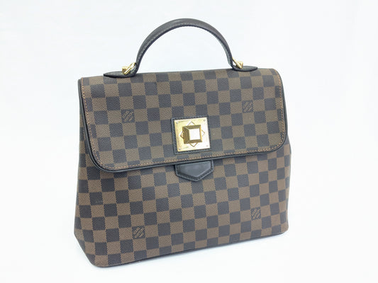 LOUIS VUITTON LV Damier Bergamo MM Handbag