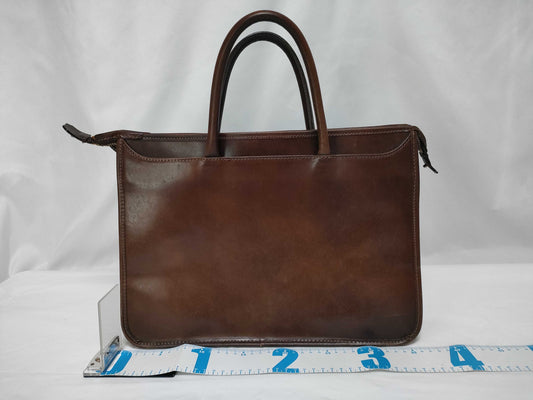 Coco Meister Leather Handbag Brown