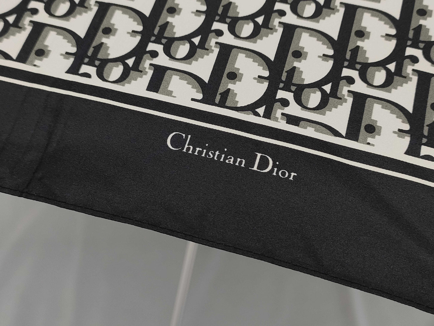 Dior Christian Dior Trotter Polyester Umbrella, Gray, Umbrella